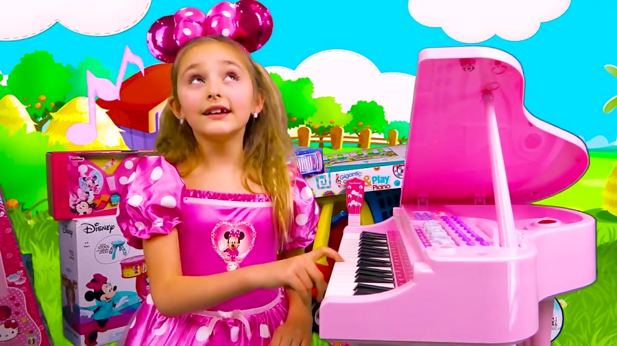 اسباب بازی ها و خانواده مهربان - چالش گیتار پرنسس ساشا